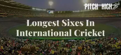 longest six in cricket