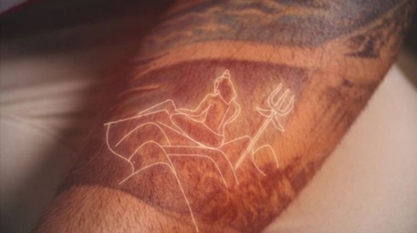 virat kholi Lord Shiva tattoo