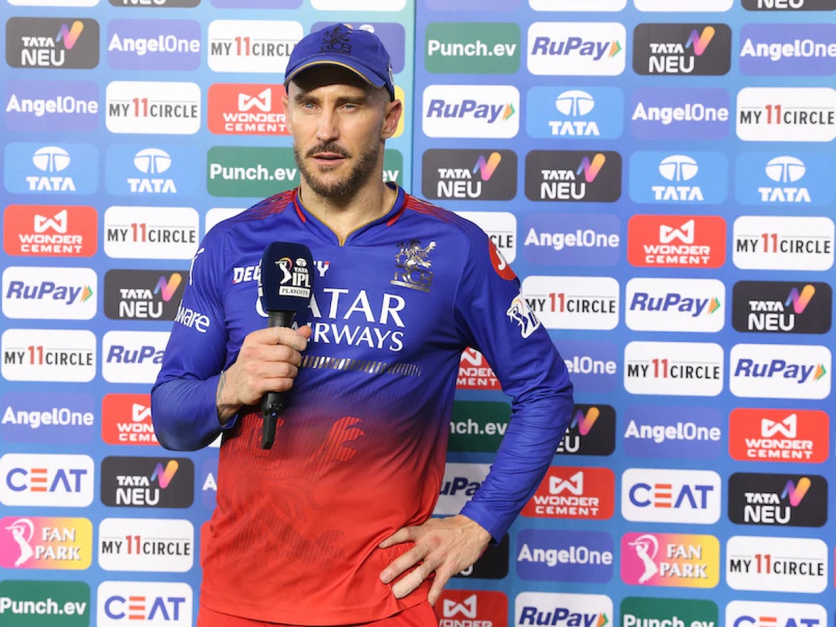 Faf Du Plessis explains the reason for RCB's defeat against RR during the IPL 2024 
